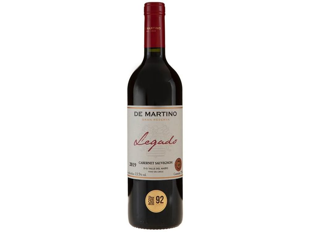 Vinho Tinto Seco De Martino Premium Legado Gran - Reserva Chile 750ml