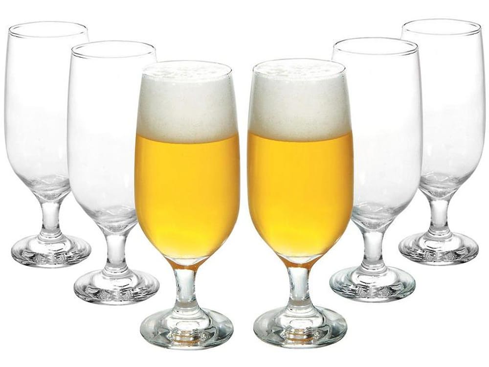 Conjunto de Taças de Vidro para Cerveja 6 Peças 300ml Nadir Floripa 7732