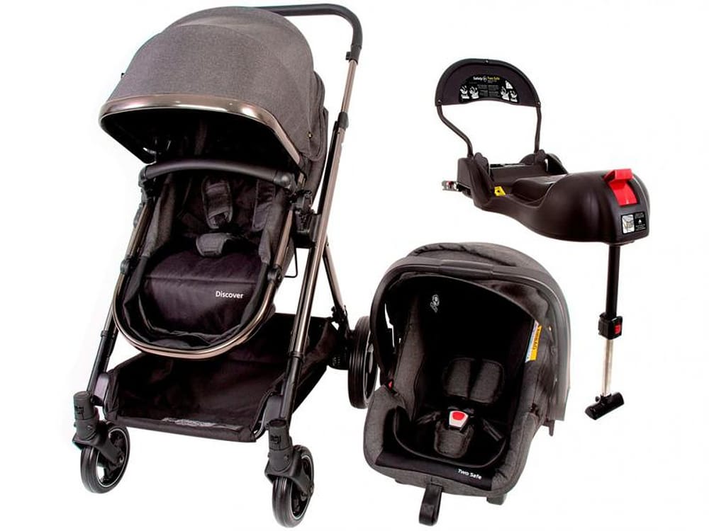 Carrinho de Bebê com Bebê Conforto Safety 1st - Travel System Discover 0 a 15kg