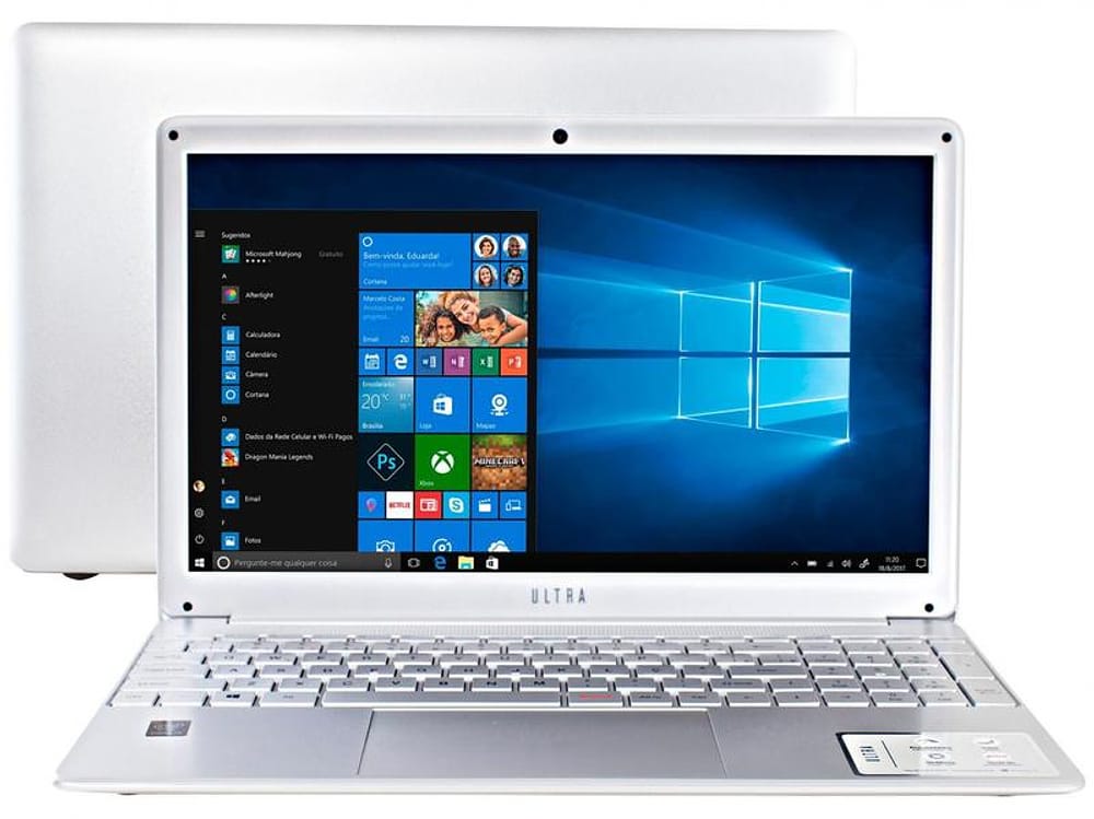 Notebook Ultra UB520 - I5 Intel Core i5 8GB 480GB SSD 15,6” Full HD LED Windows 10