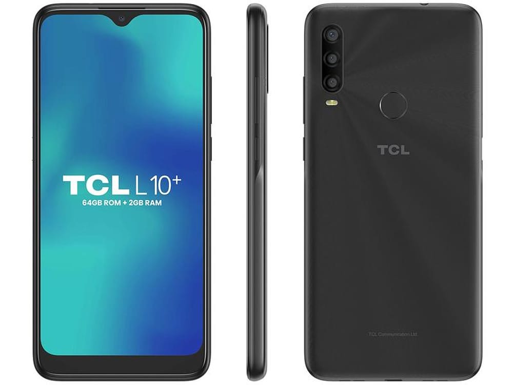 Smartphone TCL L10 Plus 64GB Cinza 4G Octa-Core 2GB RAM Tela 6,22” Câm. Tripla + Selfie 5MP