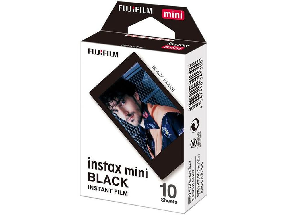 Filme Instantâneo Fujifilm Instax Mini Black com 10 Poses