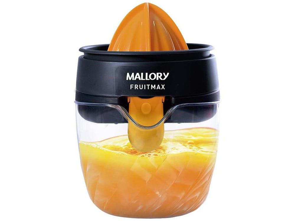 Espremedor de Frutas Mallory FruitMax - Preto e Laranja 25W 1,2L