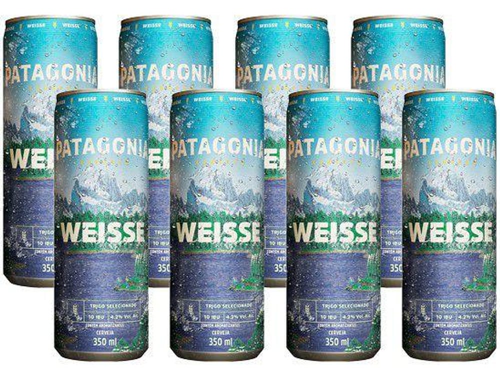 Cerveja Patagônia Weisse 8 Unidades Lata 350ml
