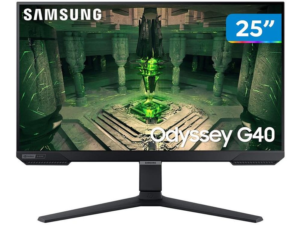 Monitor Gamer Samsung Série G40 Odyssey 25” - Full HD 240Hz 1ms Display Port HDMI FreeSync