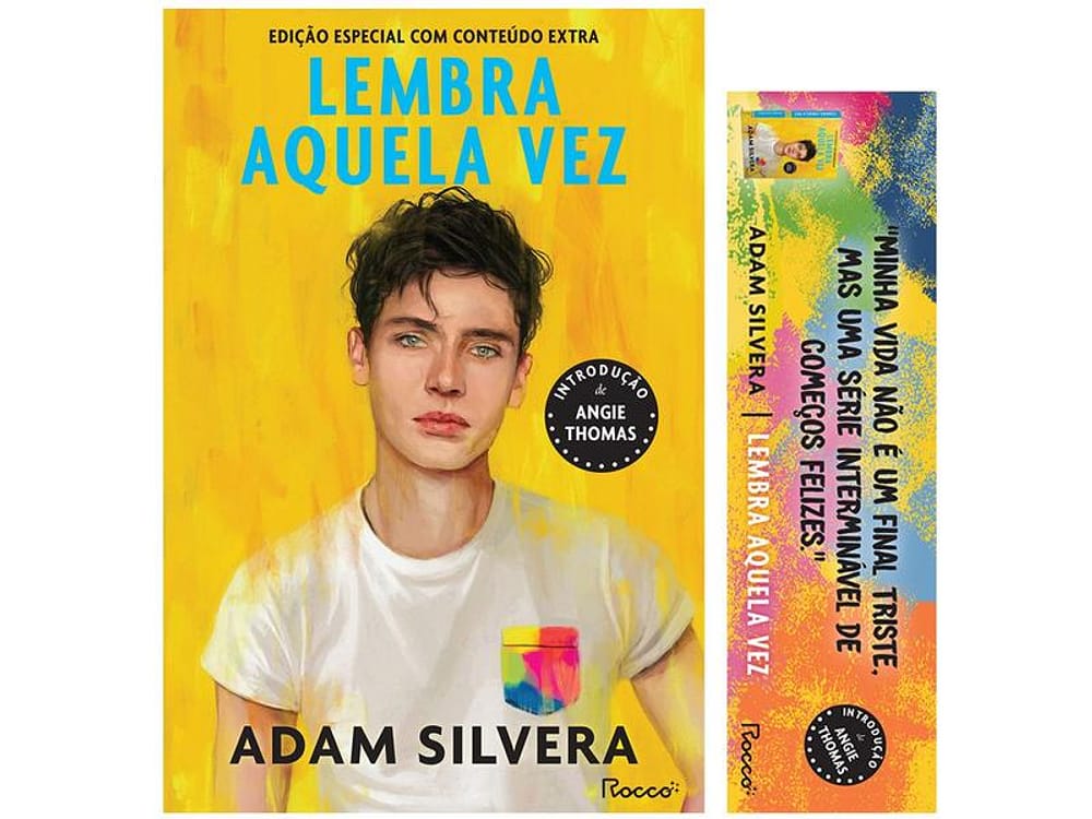 Livro Lembra Aquela vez Adam Silvera com Marcador de Página