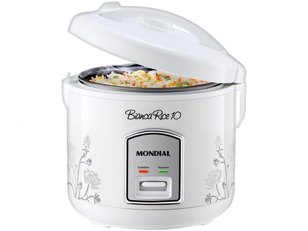 Panela de Arroz Elétrica Mondial Bianca Rice PE-10 10 Xícaras 700W