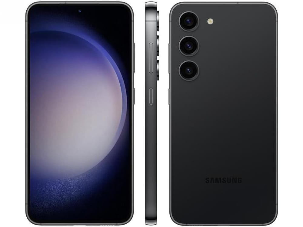 Smartphone Samsung Galaxy S23 128GB Preto 5G 8GB RAM 6,1” Câm Tripla + Selfie 12MP