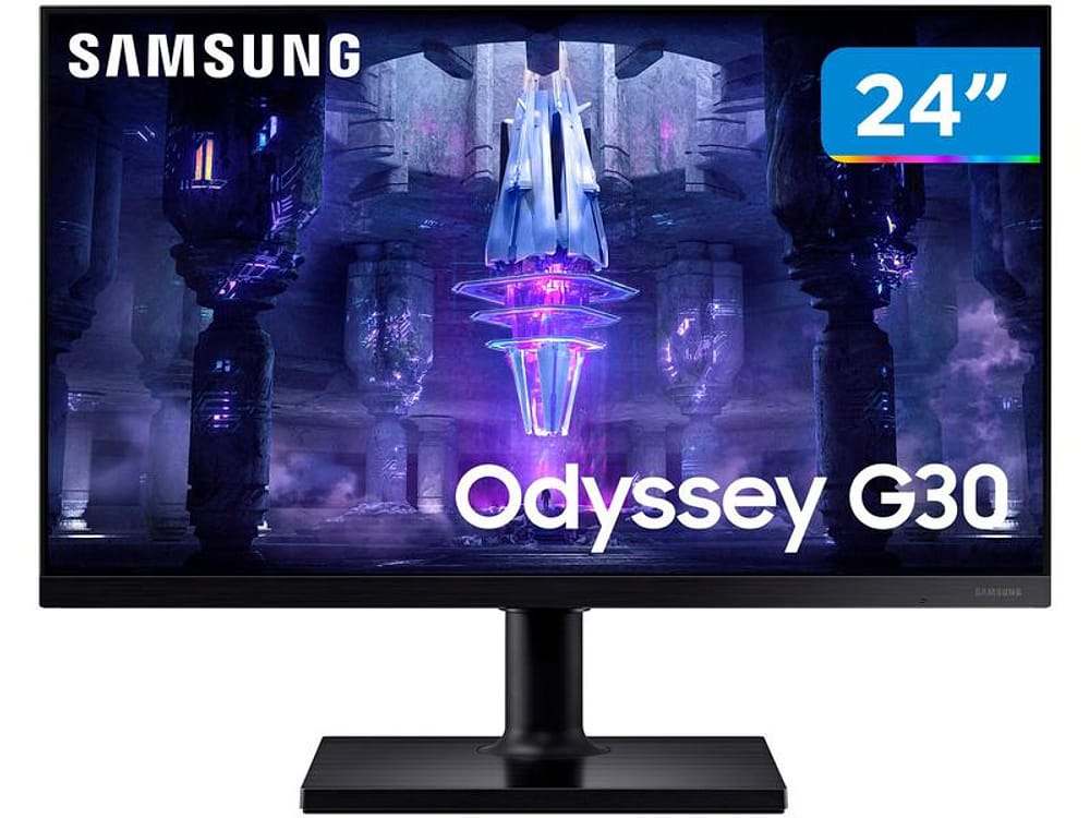 Monitor Gamer Samsung Odyssey G30 24” Full HD 144Hz 1ms DisplayPort HDMI FreeSync