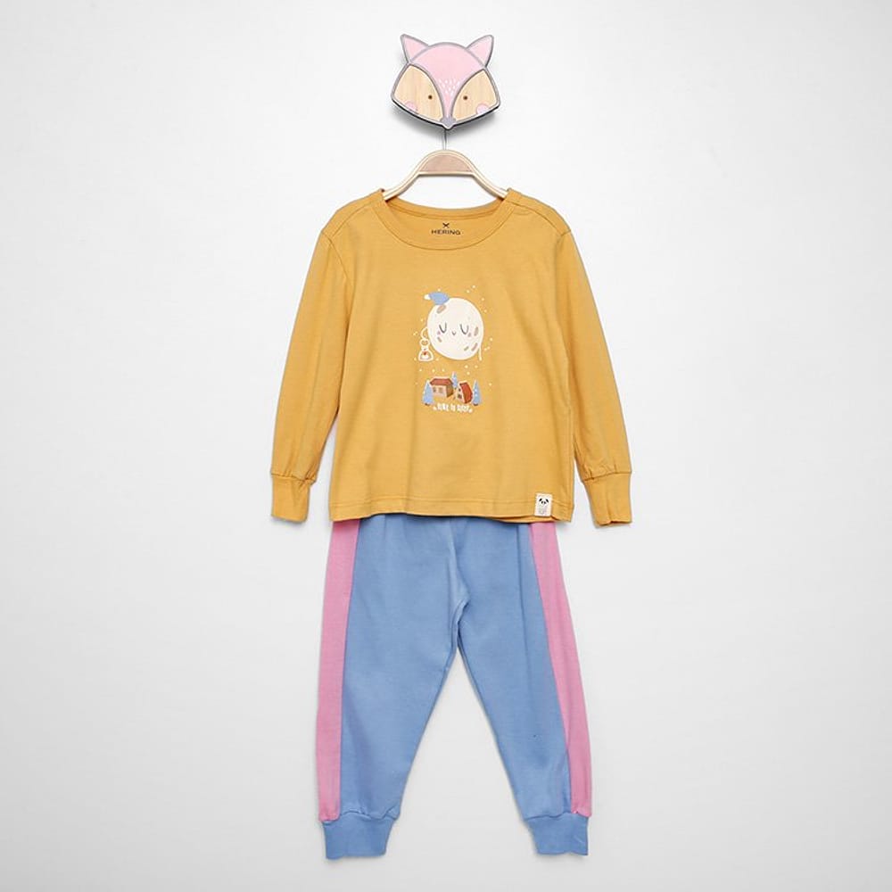 Pijama Infantil Longo Hering Kids Meia Malha Estampado