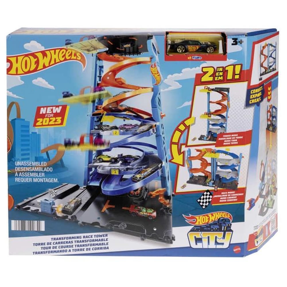 Hot Wheels - City Transforming - Race Tower HKX43 - Mattel