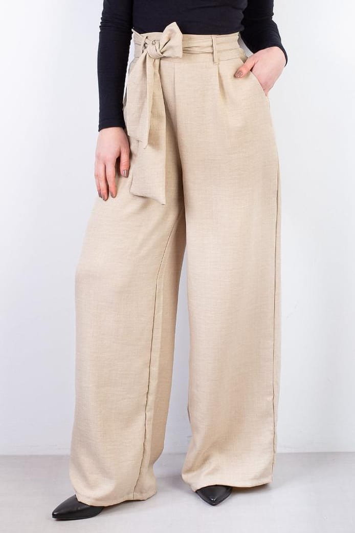 Calça feminina pantalona com cinto 310039