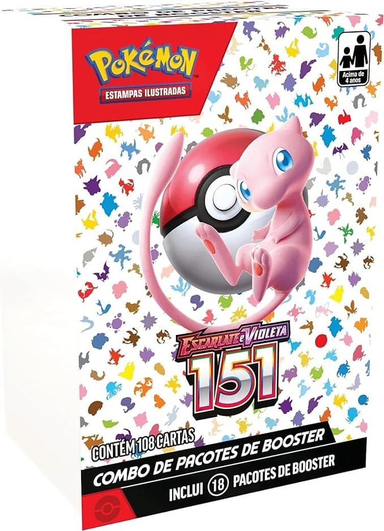 Mini Box - Pokémon - Escarlate e Violeta 151 - Copag