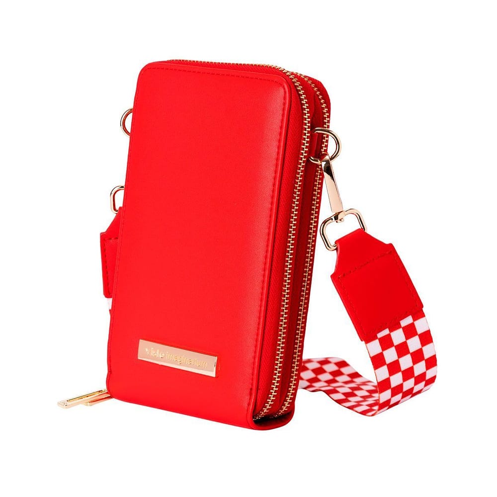 Bolsa carteira porta celular vermelho