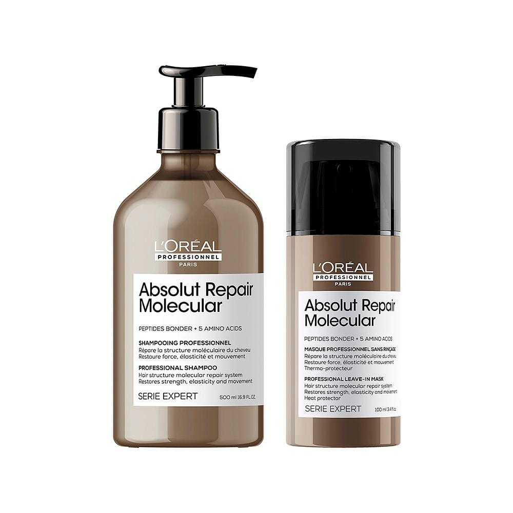 Kit L'Oréal Professionnel Absolut Repair Molecular - Shampoo 500ml e Leave-in 100ml