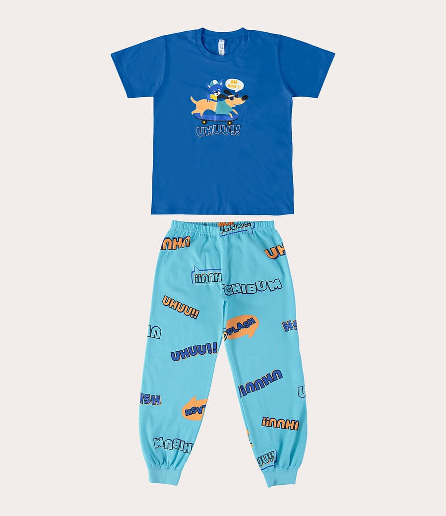 Pijama Infantil Unissex Em Algodão Malwee Kids