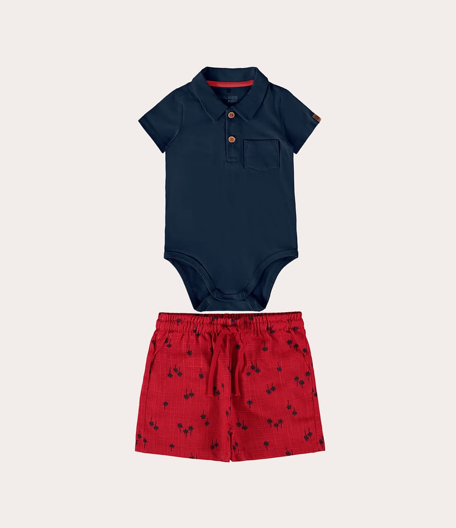 Conjunto Infantil Menino Em Cotton Light Malwee Kids