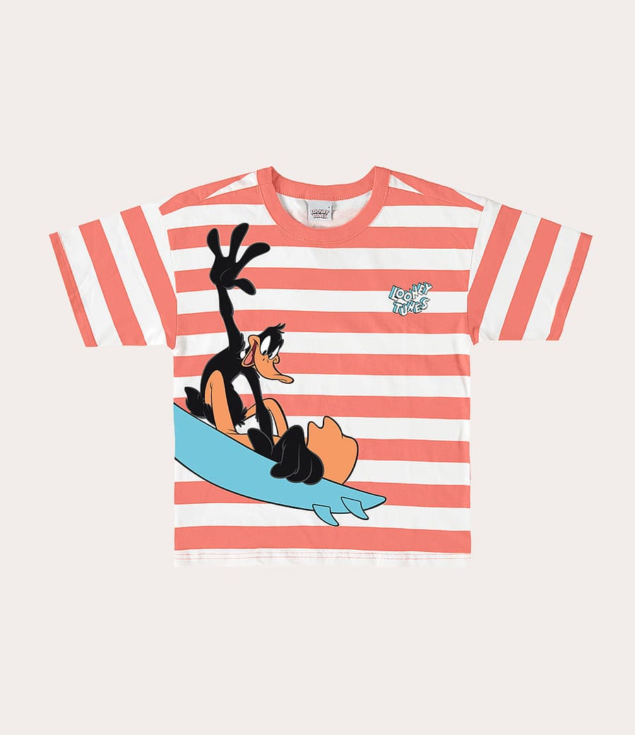 Camiseta Infantil Menino Looney Tunes® Patolino Em Algodão Malwee Kids