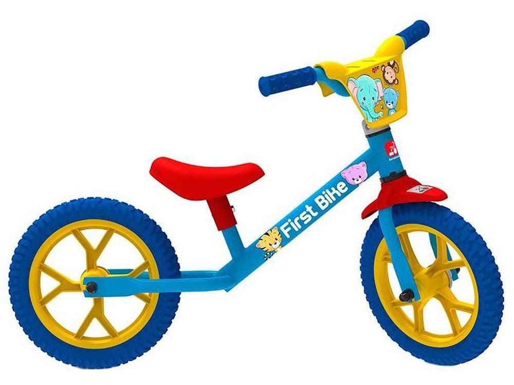 Bicicleta de Equilíbrio Infantil Bandeirante - First Bike Azul