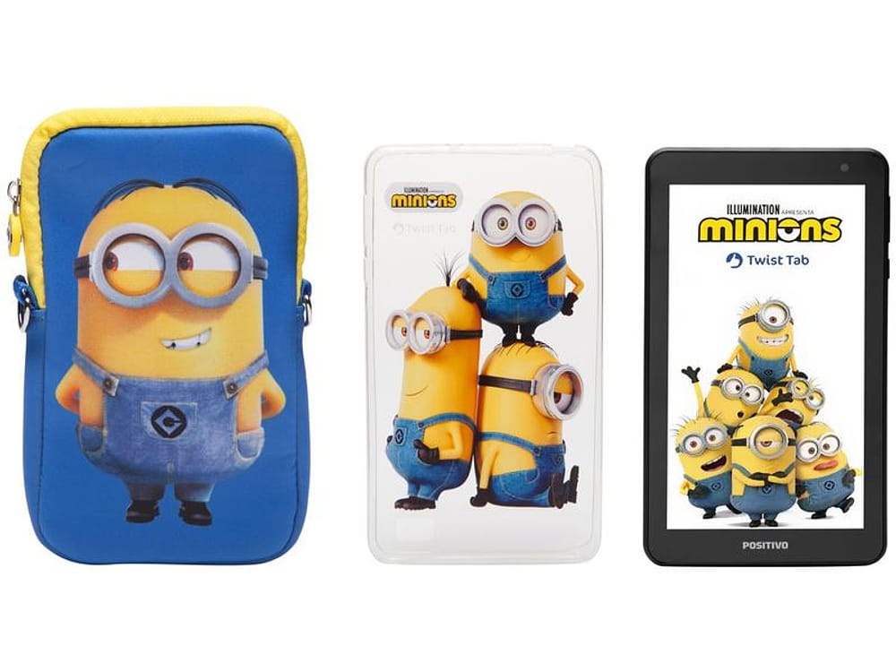 Tablet Infantil Positivo T770KM Minions com Capa 7” Wi-Fi 32GB Android Oreo Quad-Core