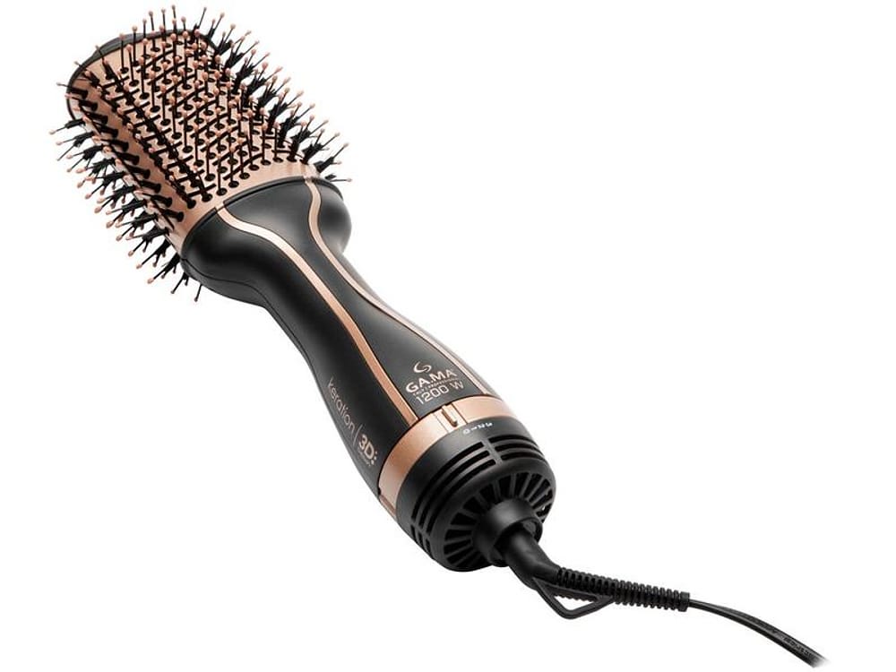 Escova Secadora Ga.Ma Italy Stylish Keration - Brush 3D 1200W com Íons 3 Velocidades