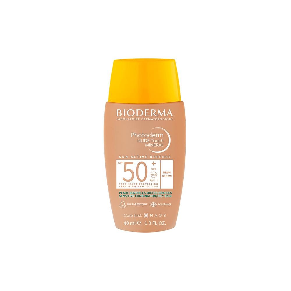 Bioderma Photoderm Cover Touch Mineral FPS 50+ Escuro Protetor Solar Facial Matte 40g