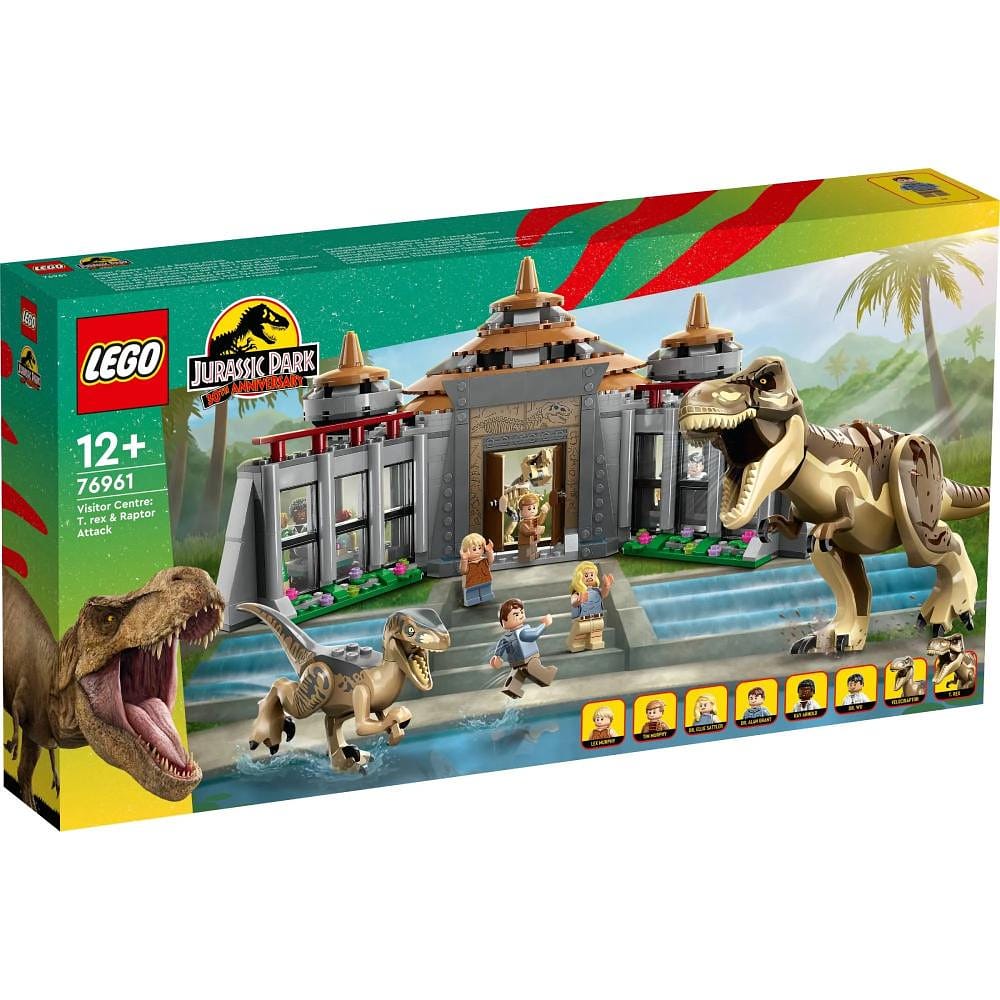 Lego JW Centro de Visitantes Ataque de TRex e Raptor - 76961