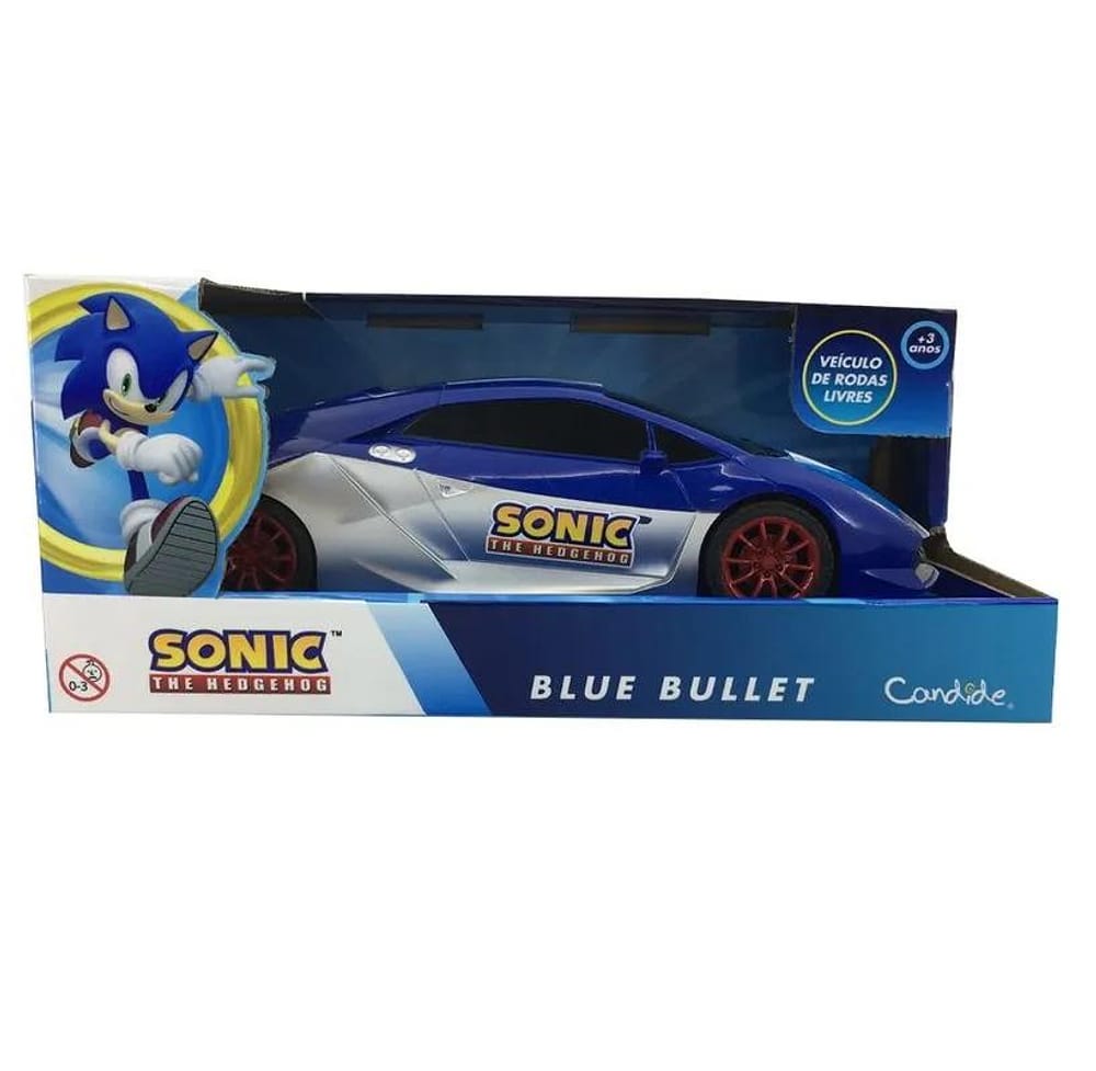 Veículo Roda Livre Sonic Blue Bullet - Candide