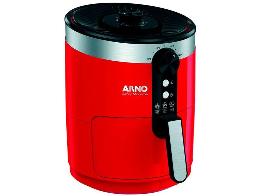 Fritadeira Elétrica sem Óleo/Air Fryer Arno - Moderna Vermelha 3,5L com Timer