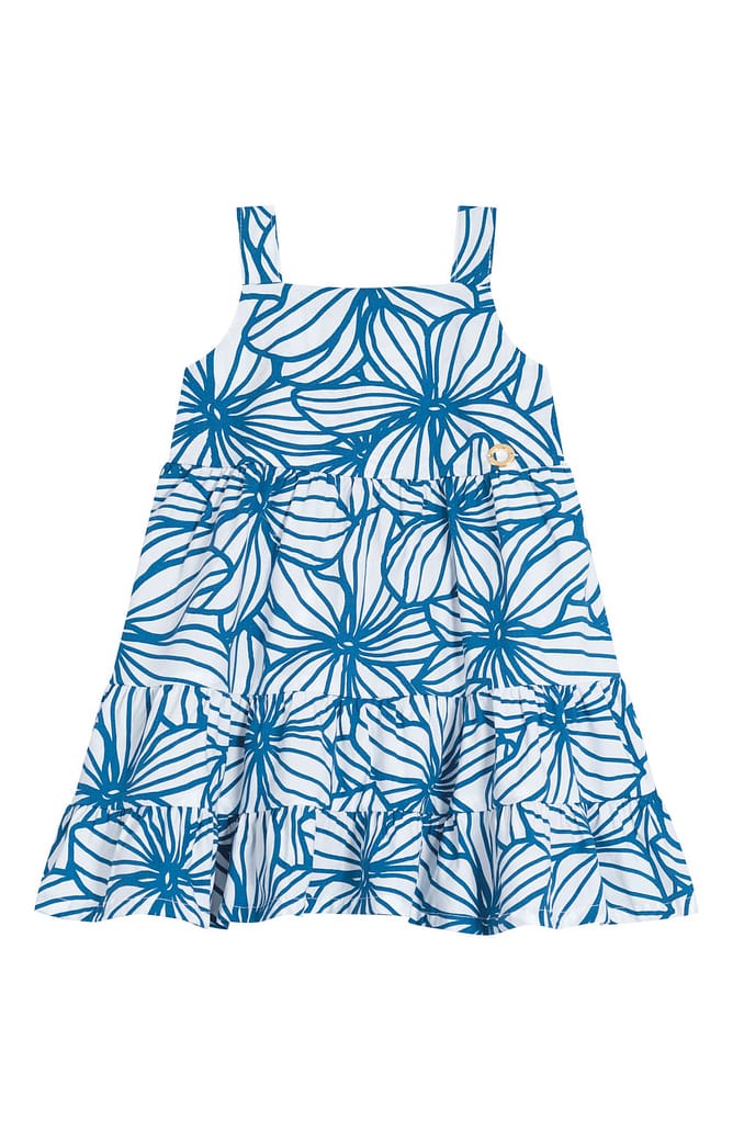 Vestido Menina Estampado Em Tricoline Carinhoso