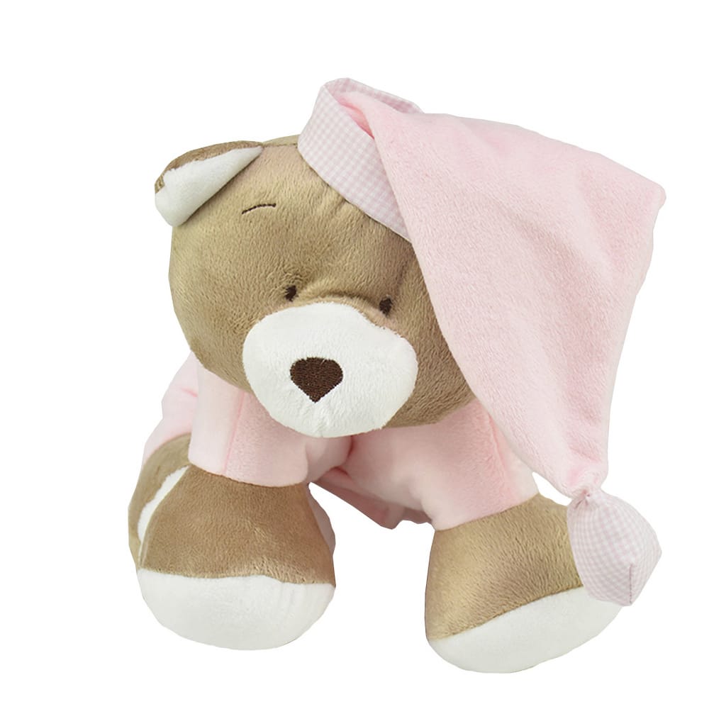 Puppet Urso Nino - Rosa Bebê