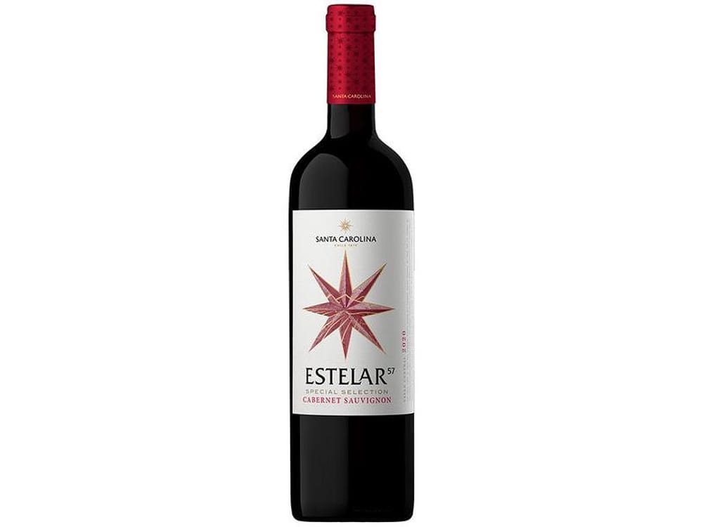Vinho Tinto Seco Santa Carolina Estelar Cabernet Sauvignon Chile 2022 750ml