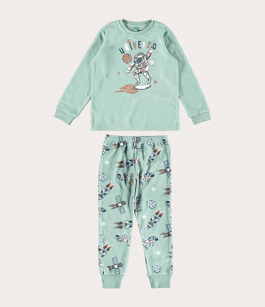 Pijama Infantil Menino Universo Em Soft Malwee Kids