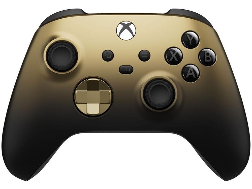 Controle Xbox sem Fio Gold Shadow Microsoft - Dourado e Preto
