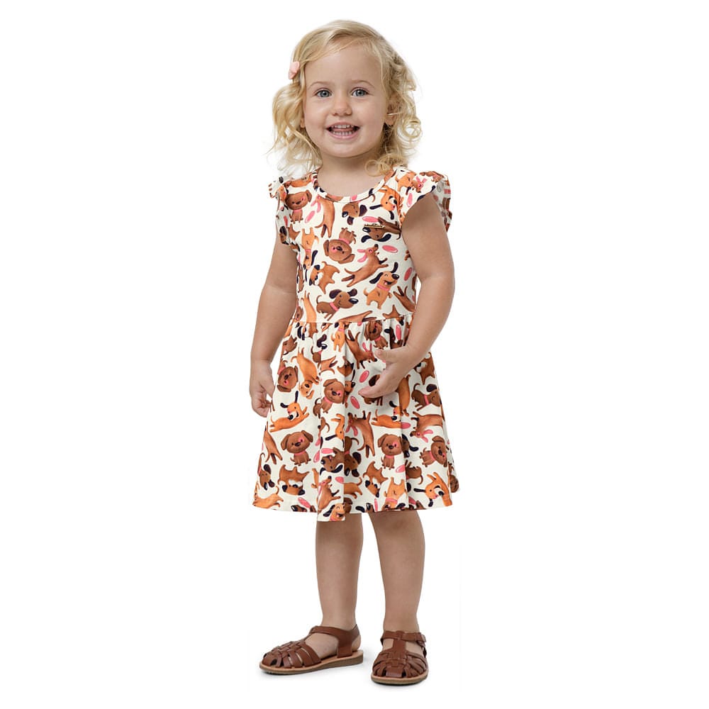 Vestido Menina Evase Em Cotton Light - Carinhoso