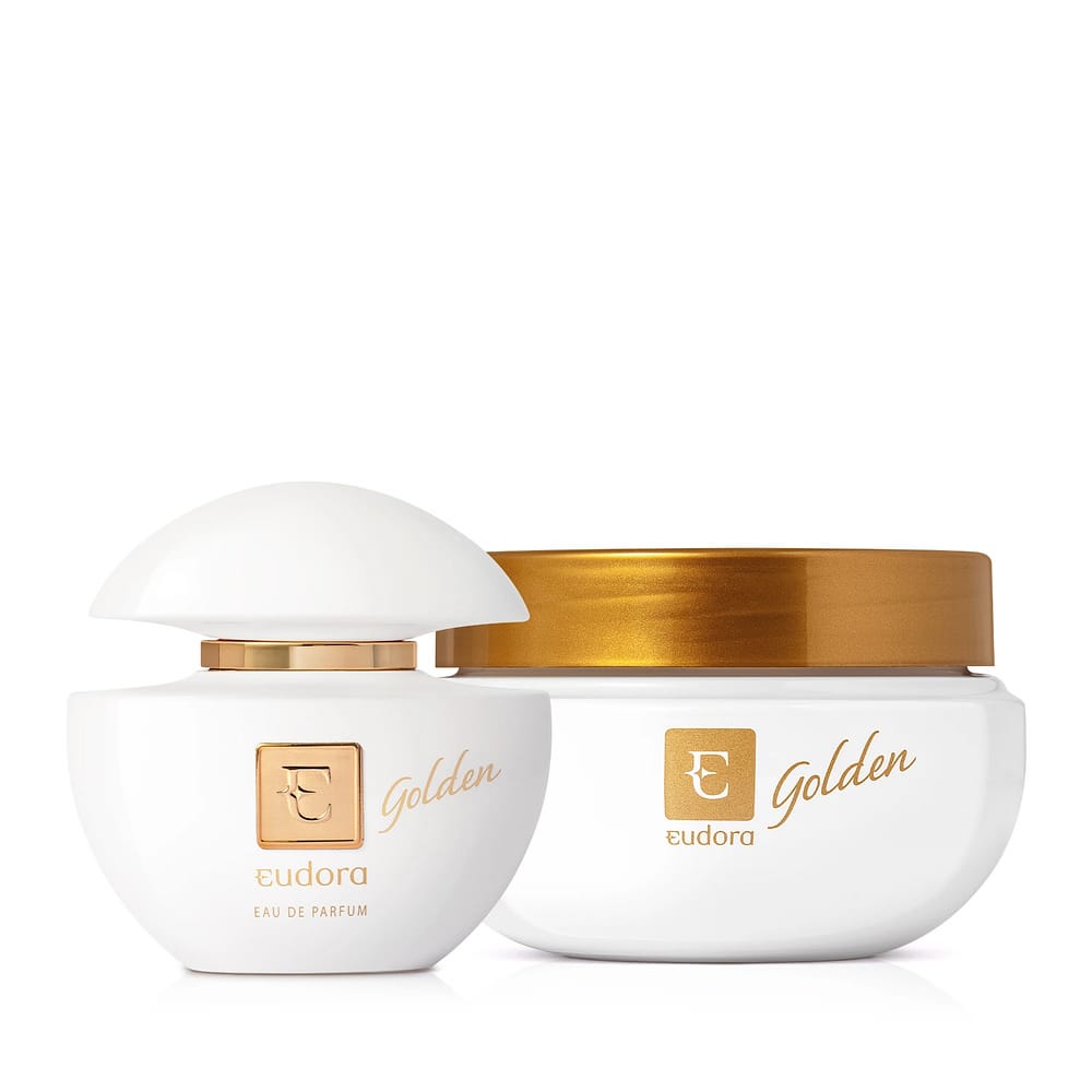Eudora Kit Golden: Eau de Parfum 75ml + Creme Acetinado Corporal 250g