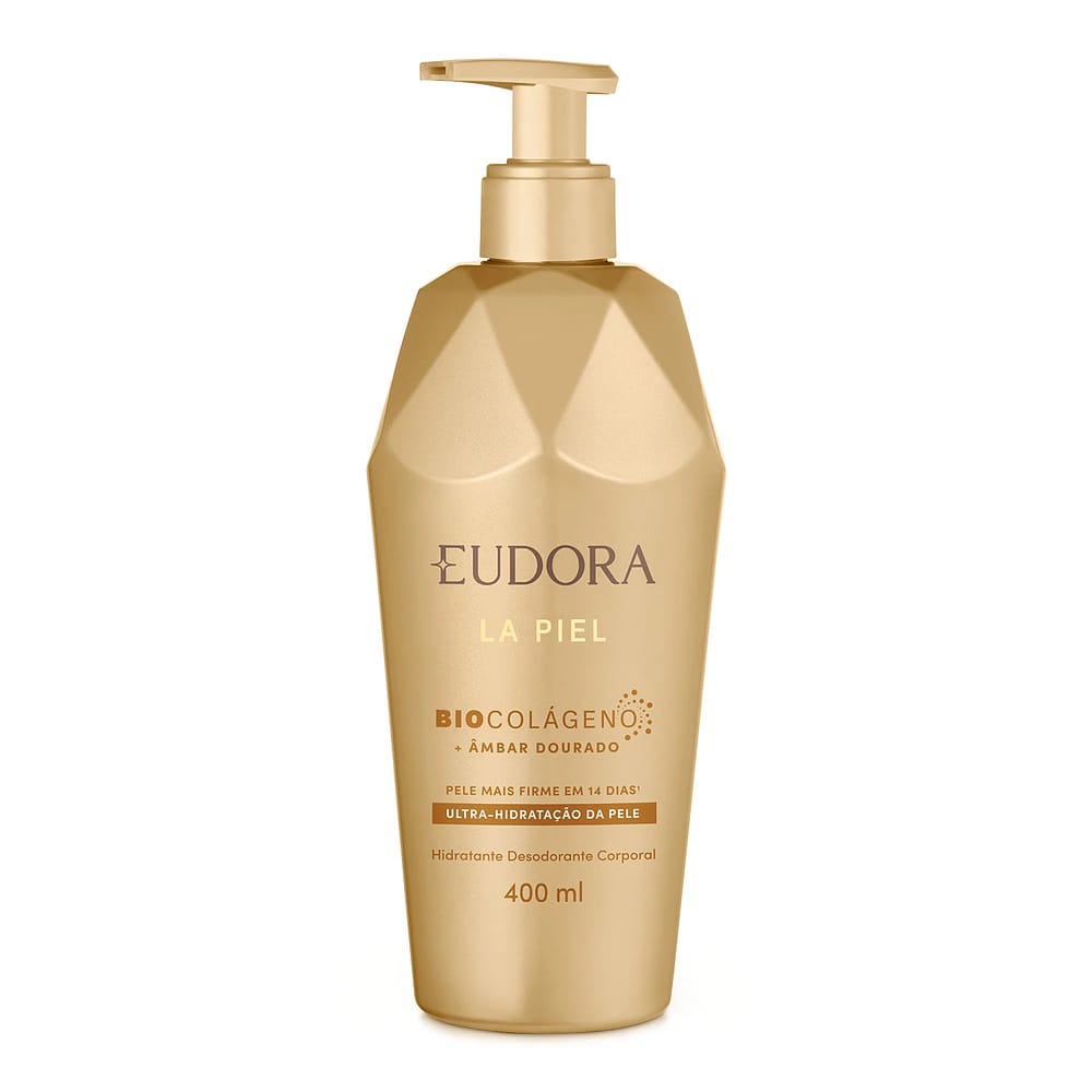 Eudora La Piel Âmbar Dourado Hidratante Desodorante 400ml