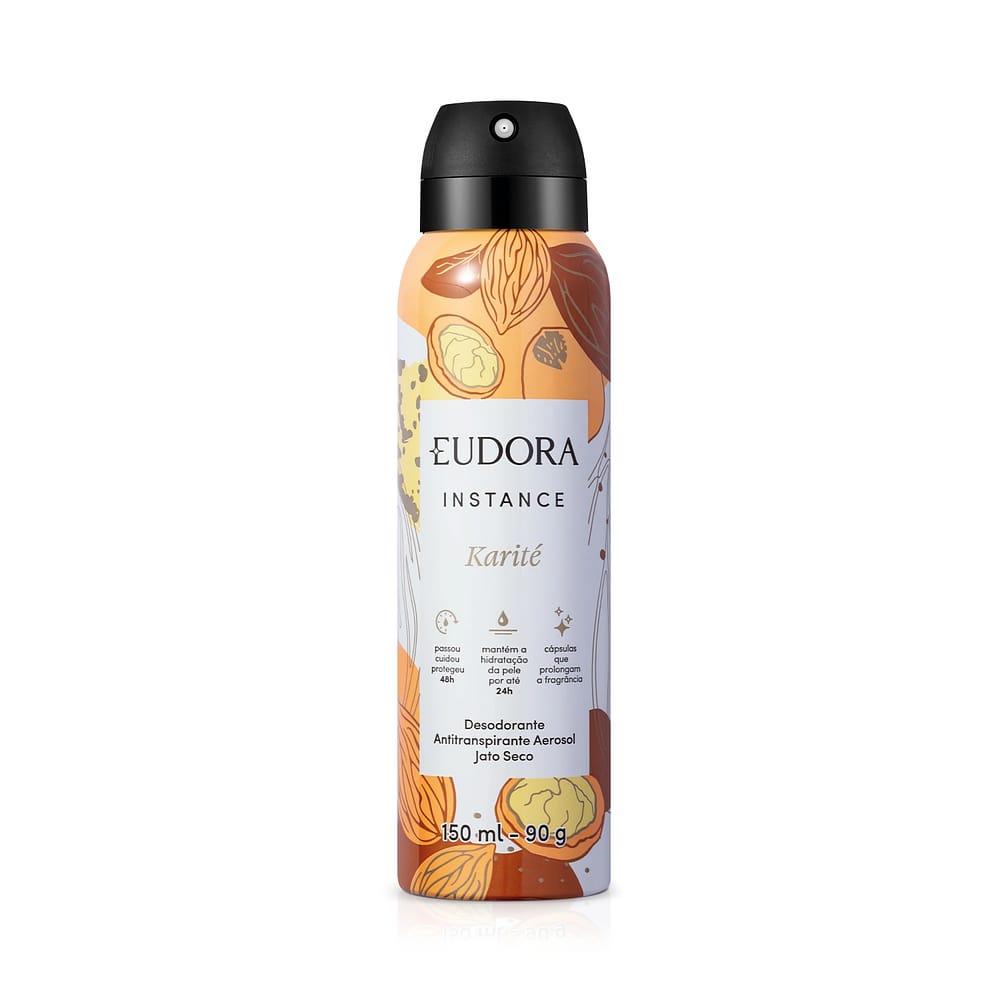 Eudora Instance Desodorante Antitranspirante Karité 150ml