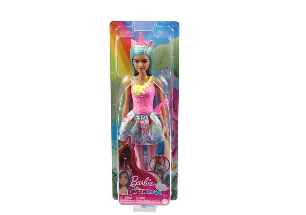 Barbie Fantasia Boneca Unicórnio Chifre Rosa -HGR21 - Mattel