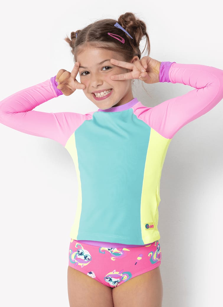 Camiseta Menina Kids Color Block