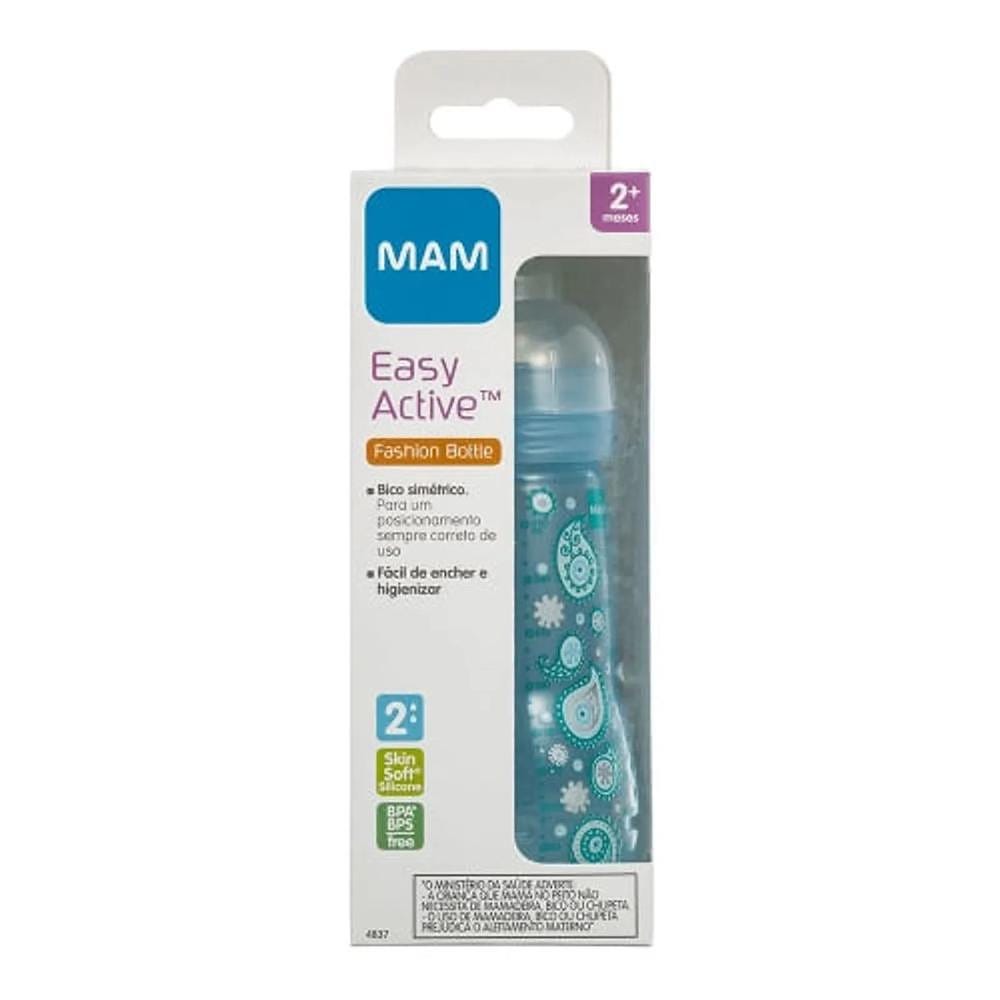 Mamadeira Easy Active - Fashion Bottle 270ml Boy - MAM