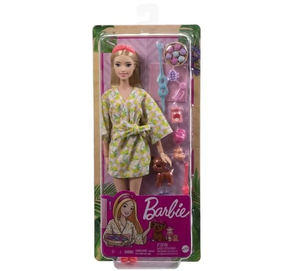 Boneca Barbie Fashionista Dia de Spa Relaxamento - GKH73 - Mattel