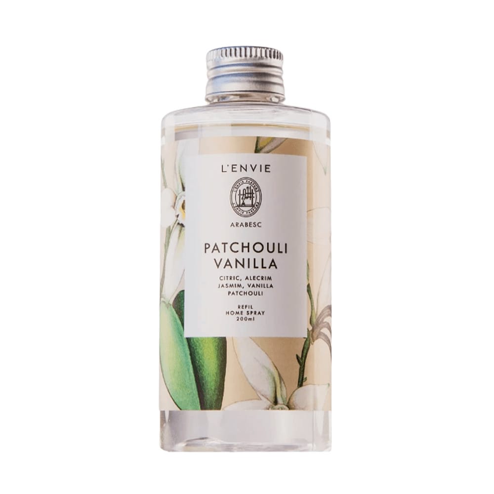 Refil para Spray Aromático Lenvie Arabesc Patchouli Vanilla 200ML