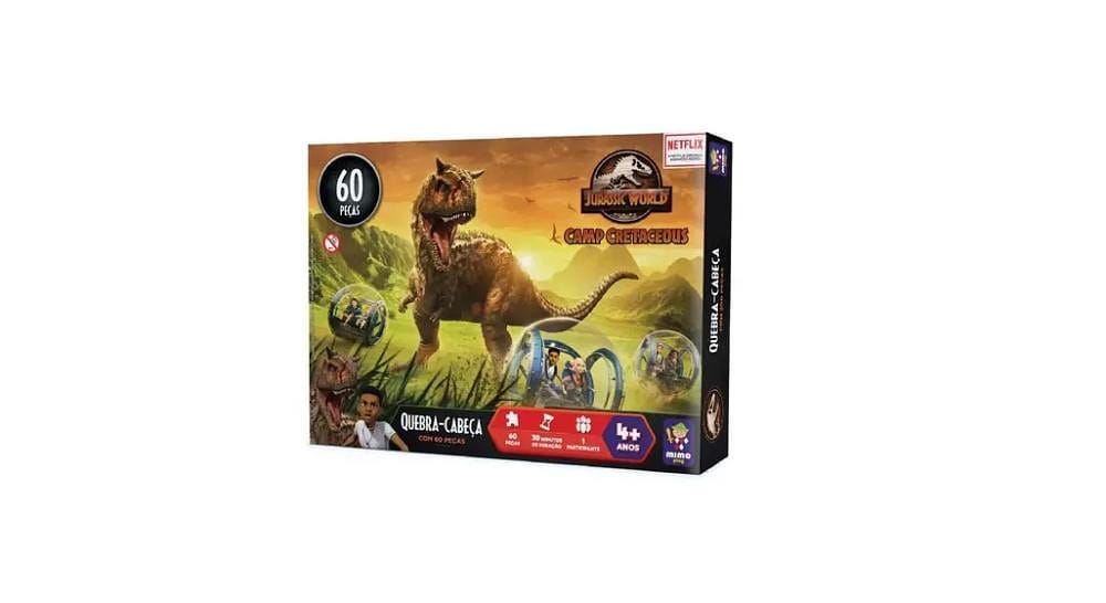 Quebra Cabeça Jurassic World Ataque Carnotauro - Mimo Toys
