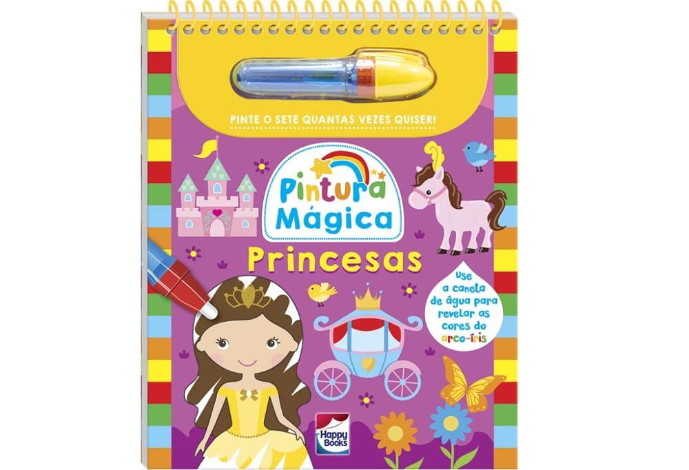 Pintura Mágica Princesas - Happy Books
