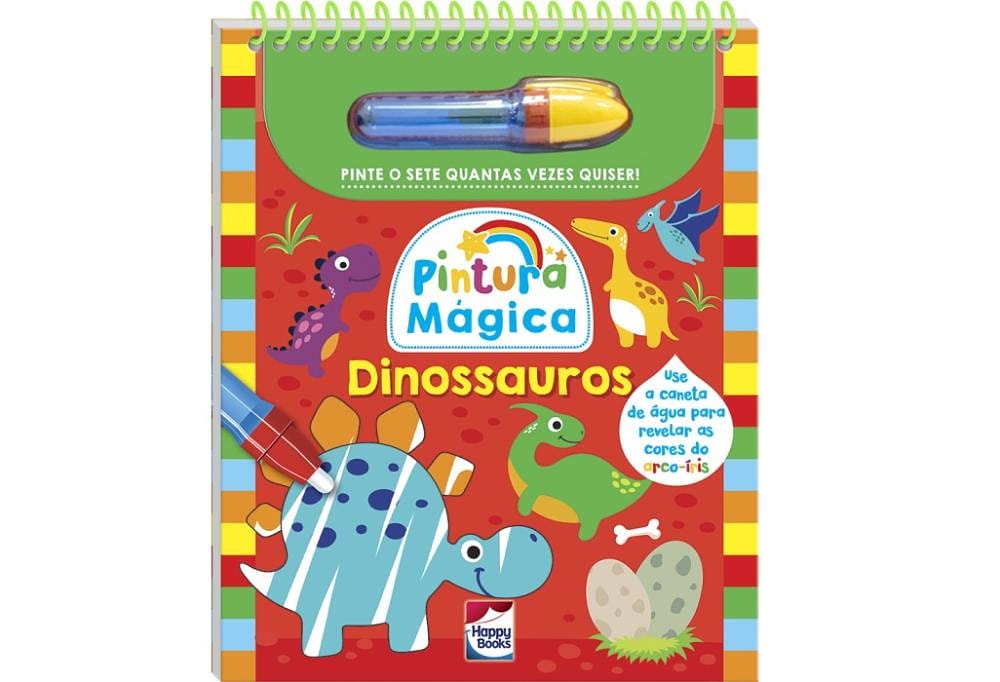 Pintura Mágica Dinossauros- Happy Books