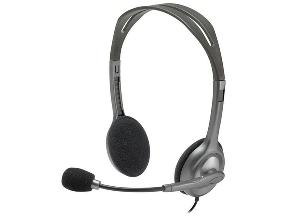 Headset Logitech H111 Cinza