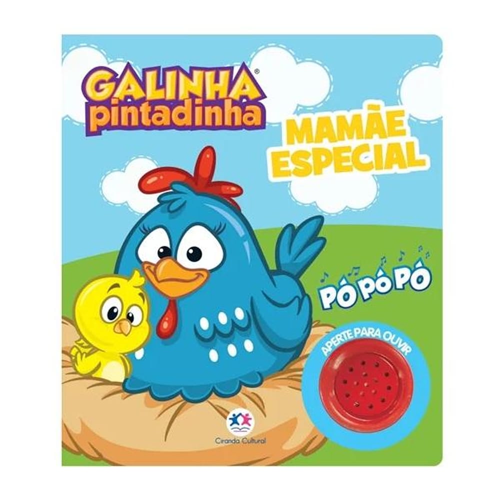 Livro Sonoro Galinha Pintadinha Mamãe - Ciranda Cultural