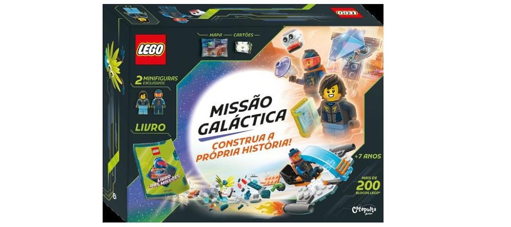 Livro Lego Missão galáctica Construa a história - Catapulta