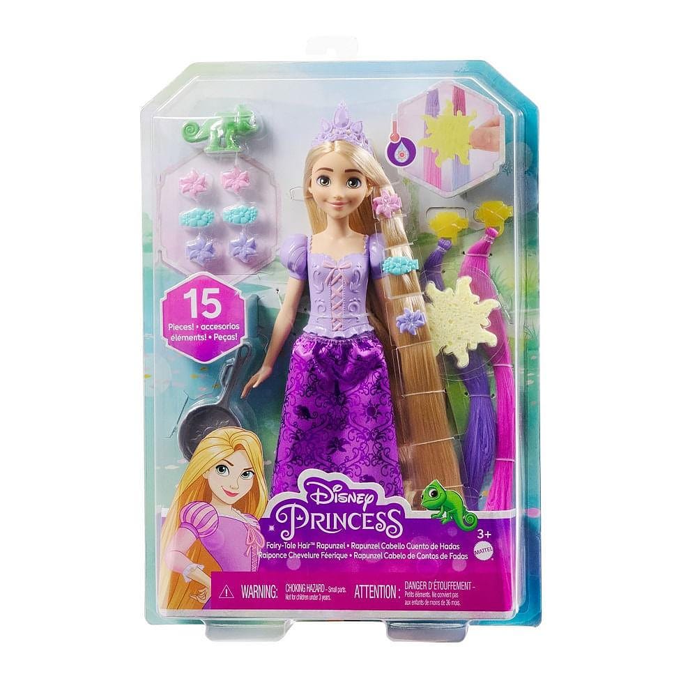 Boneca Rapunzel Cabelo de Contos de Fadas - Mattel